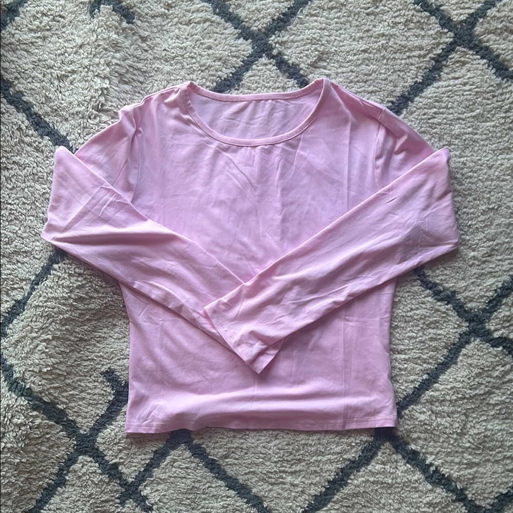 Pink Long Sleeve Women's Top